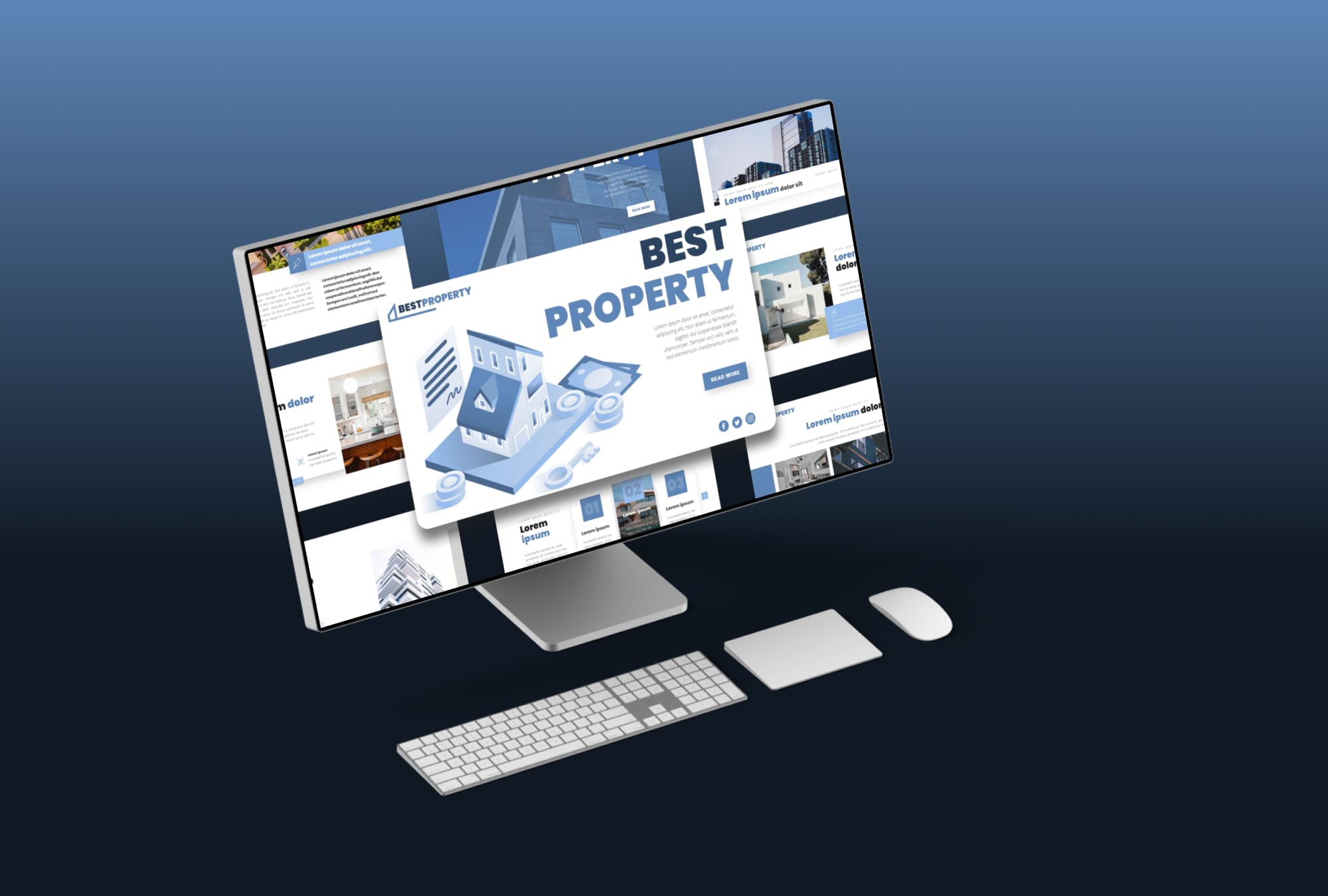 Best Property Real Estate Presentation Template - desktop.