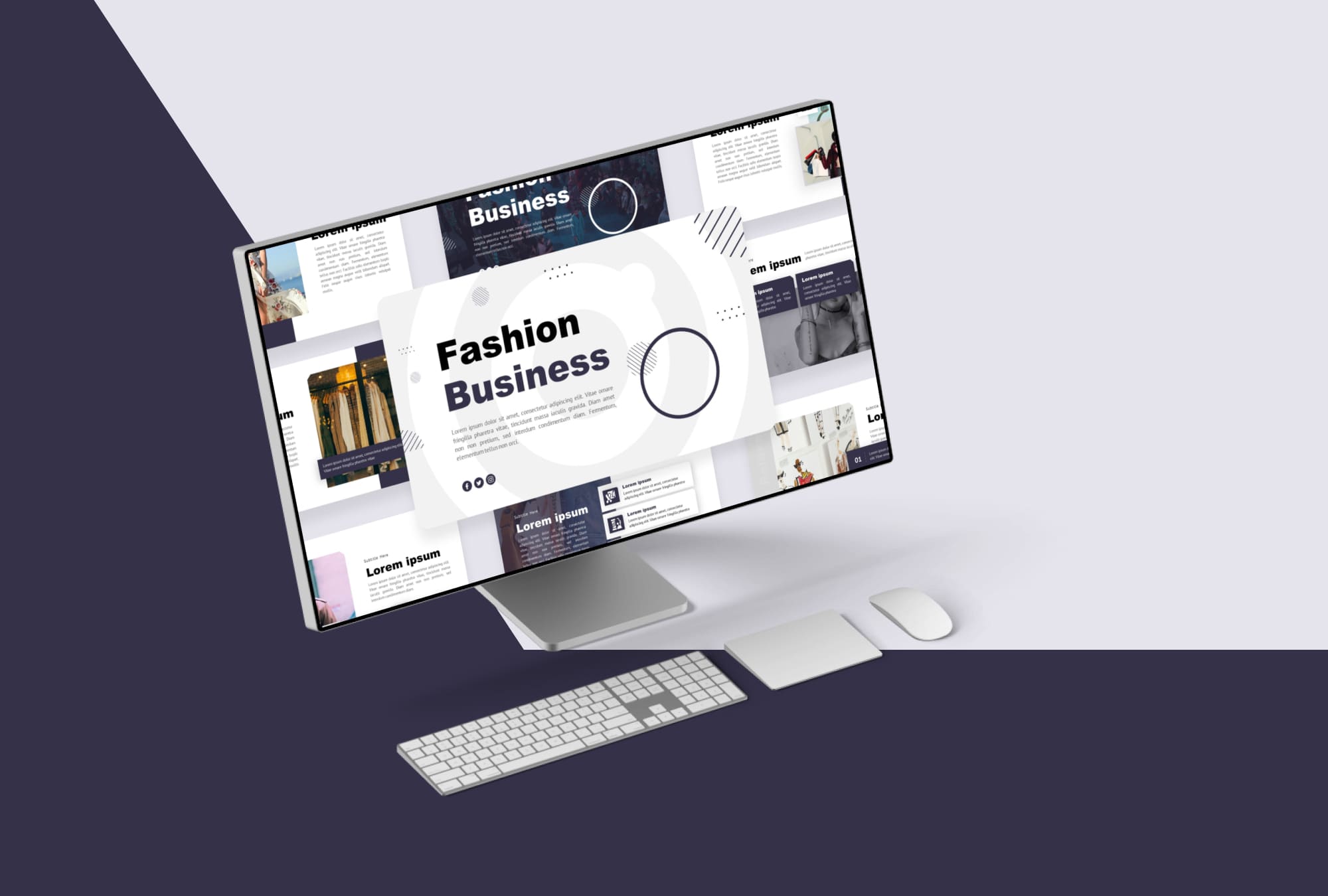 Fashion Business Presentation Template - desktop.