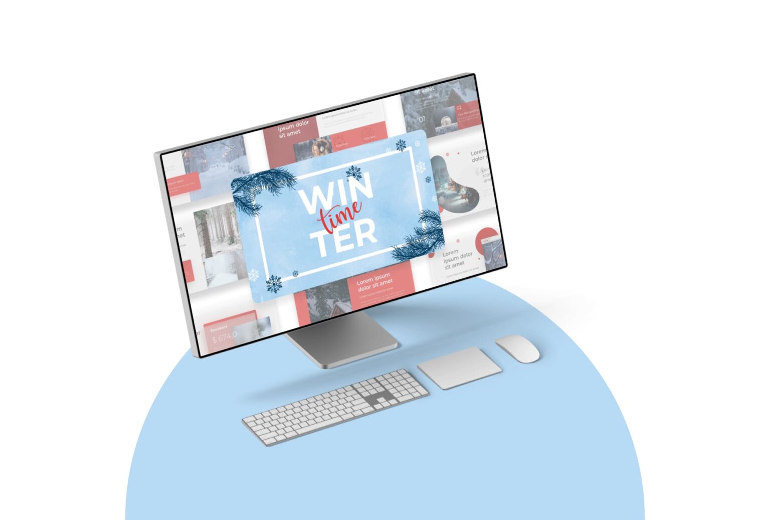Winter Time Presentation Template – MasterBundles