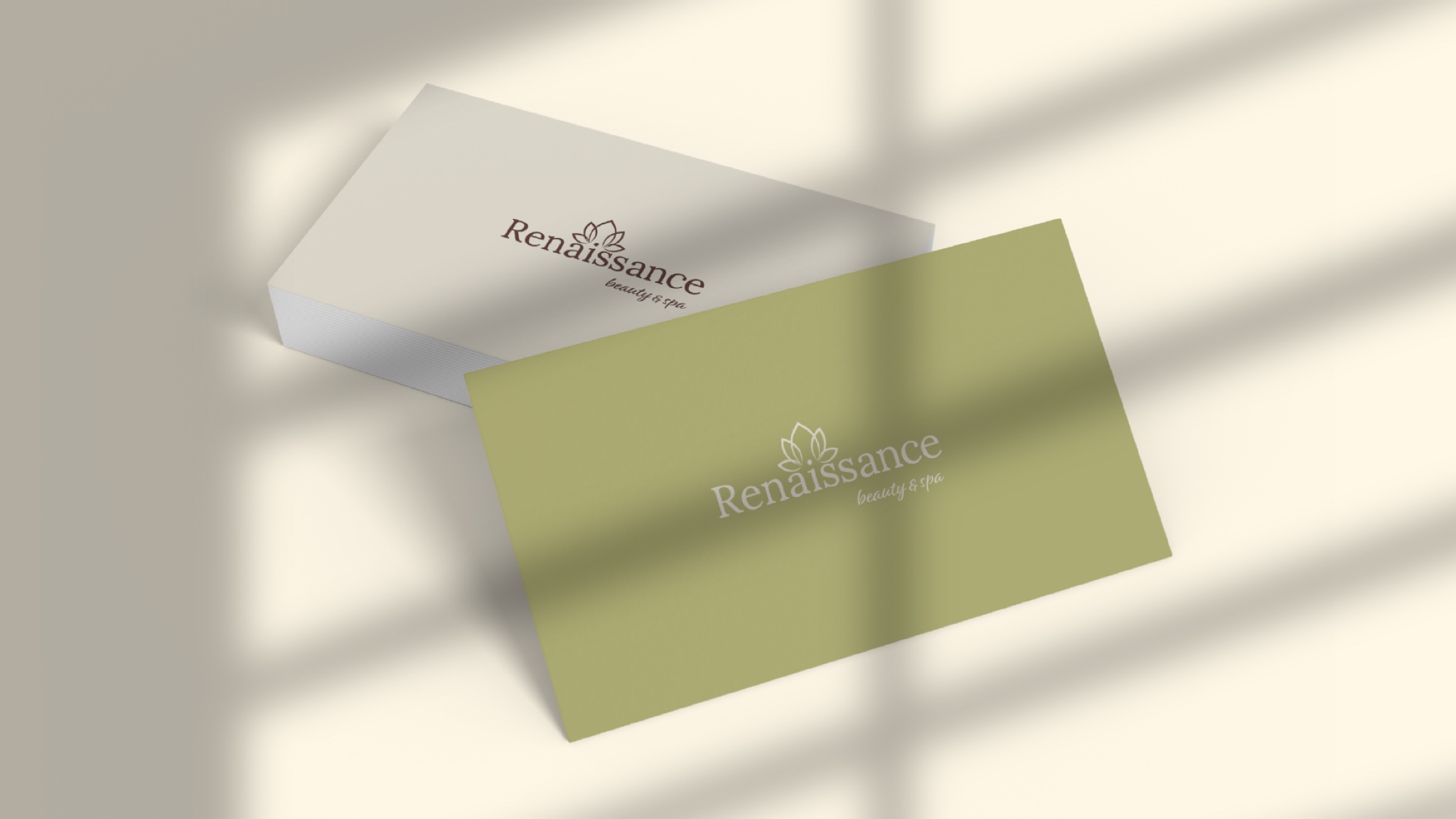 Spa Logo Template on business card.