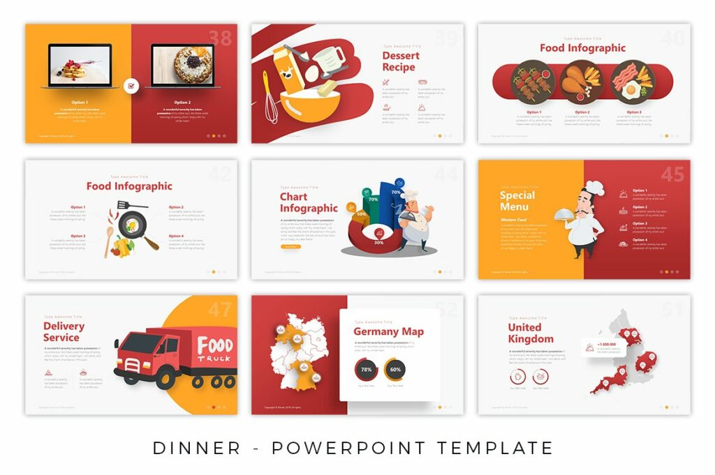 Dinner - Food Presentation Template – MasterBundles