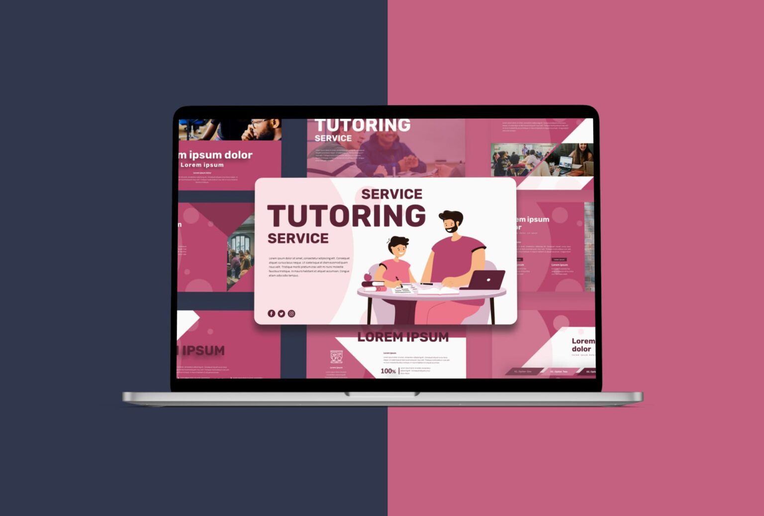 Tutoring Service Presentation: 50 Slides PPTX, KEY, Google Slides ...