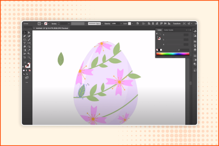 Drawing Easter Eggs In Adobe Illustrator Step By Step Tutorial Video