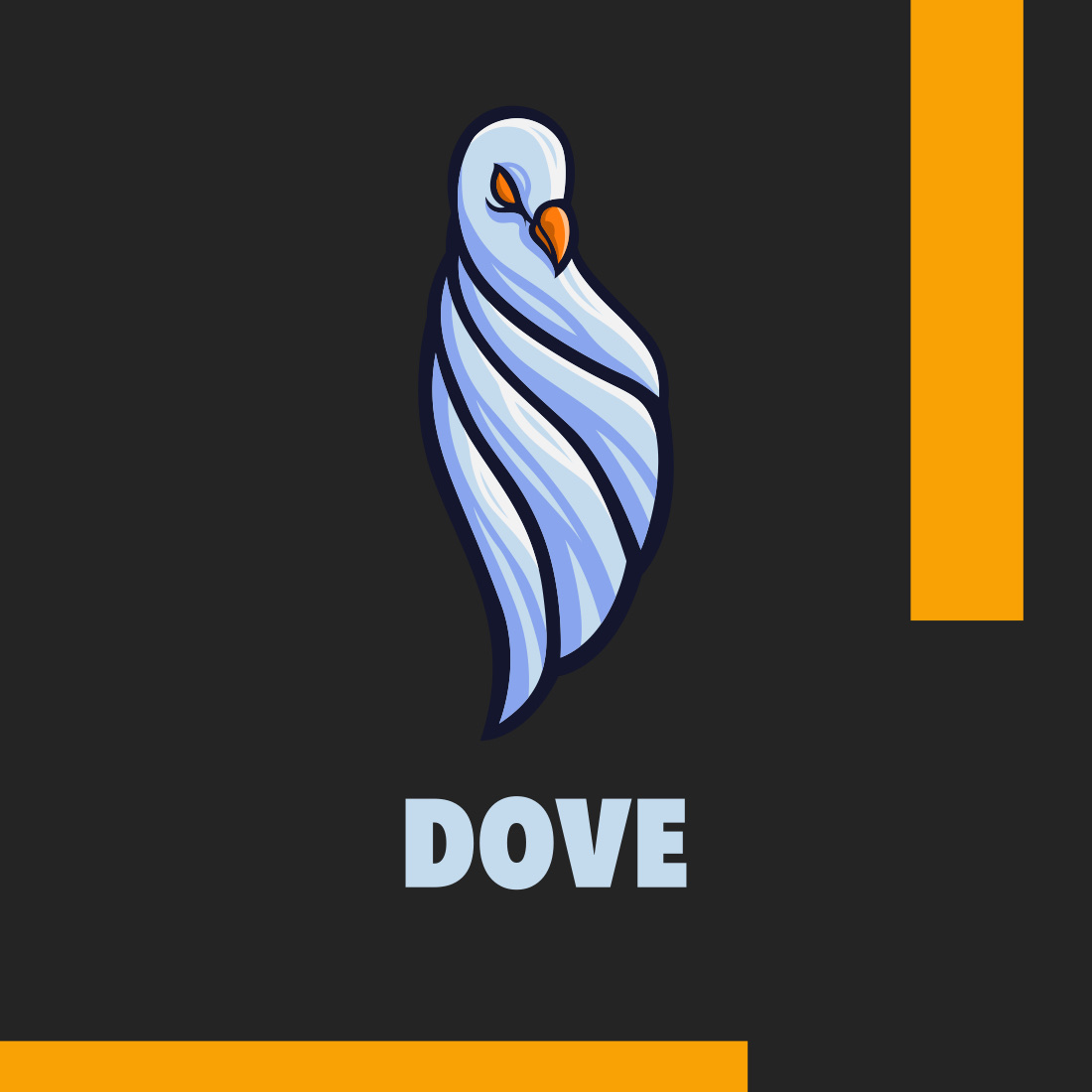 Animal Mascot Vector Illustration dove.