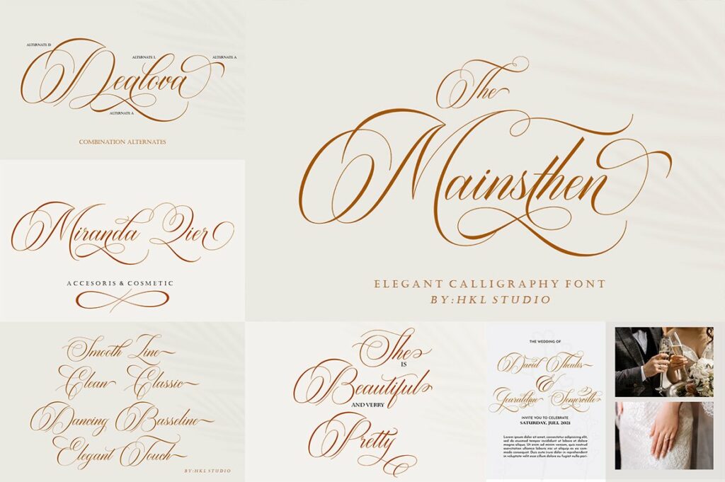 Wedding Collection Font Bundle – MasterBundles