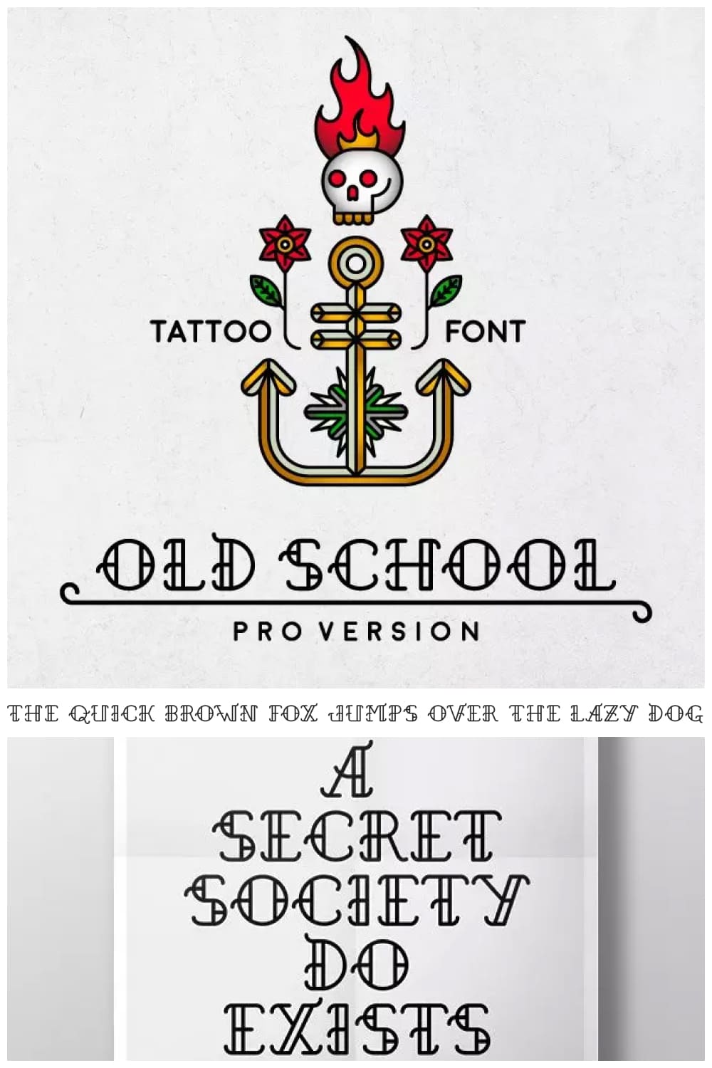 Old School Tattoo Font.
