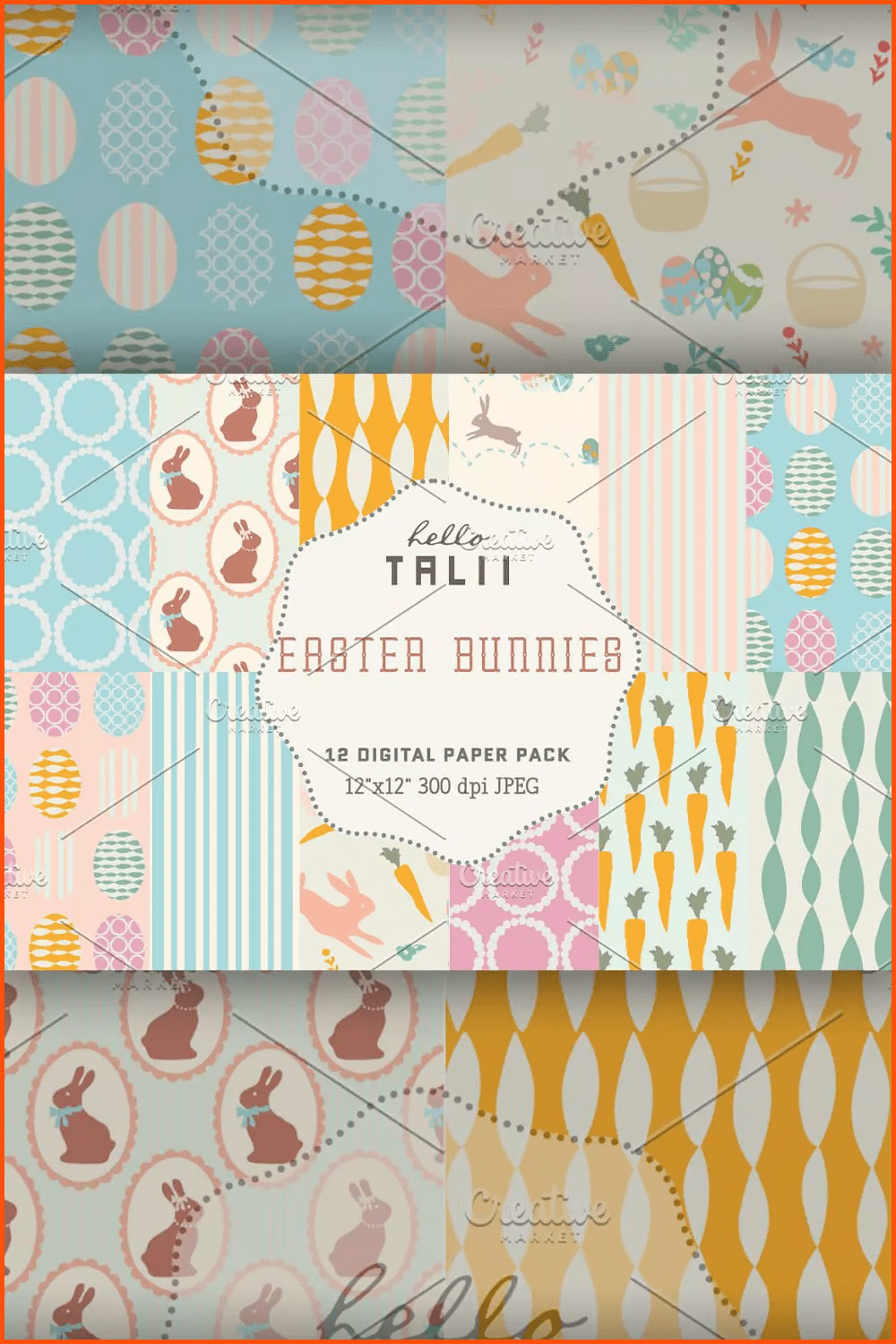 Easter Bunnies Paper Pack.