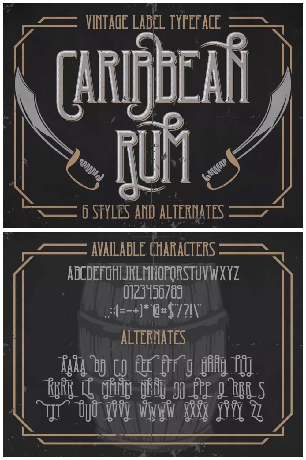Caribbean Font: Caribbean Rum Typeface.