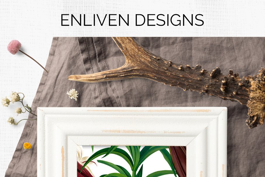 Wonderful lily elements are perfect for your creative ideas.
