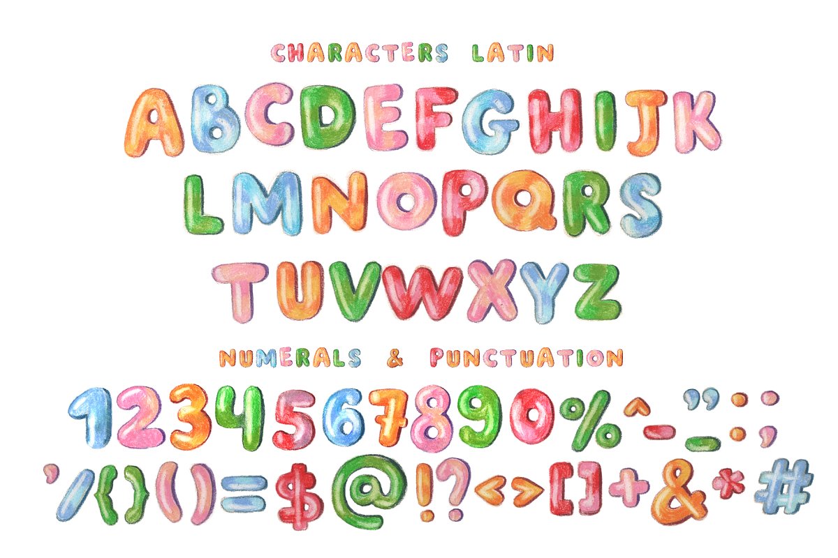 Latin letters with numerals & punctuation.