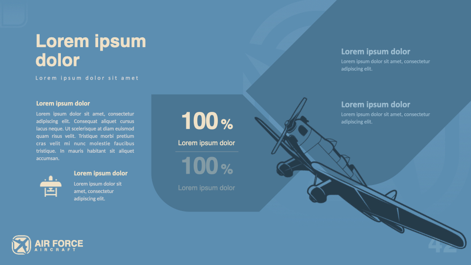 This is a great slide to describe the features of the aircraft.