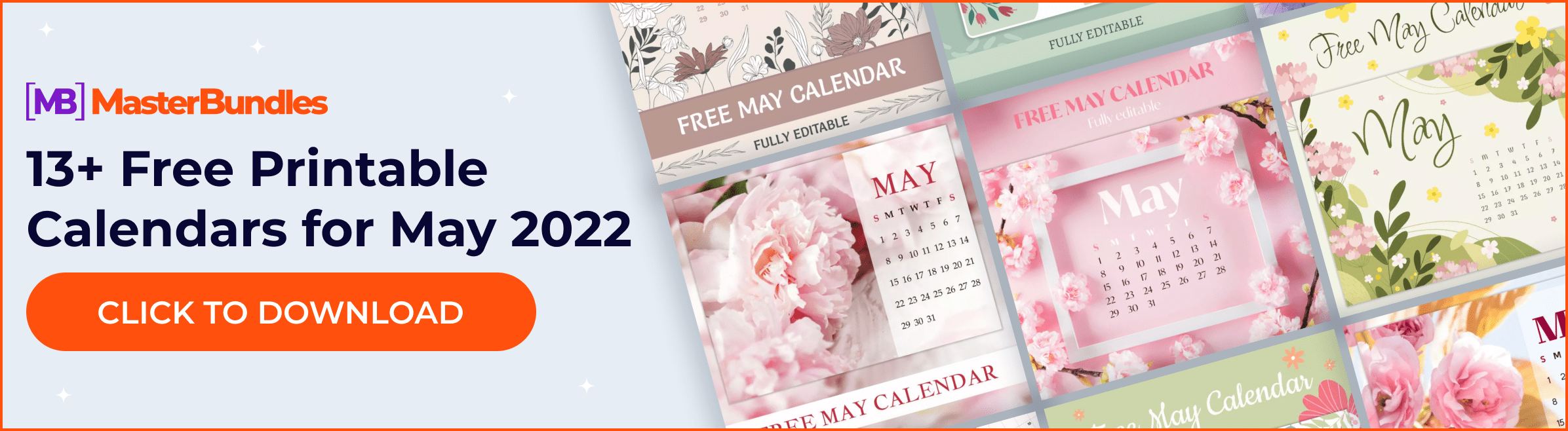 Free Printable May Calendars.