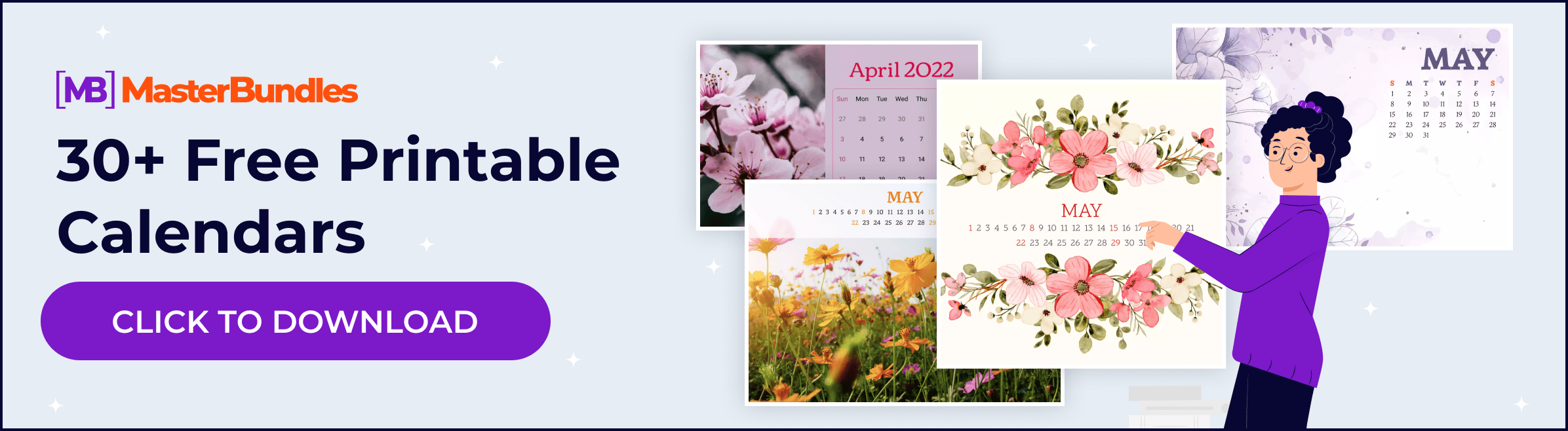Printable May 2022 Calendar Collection.