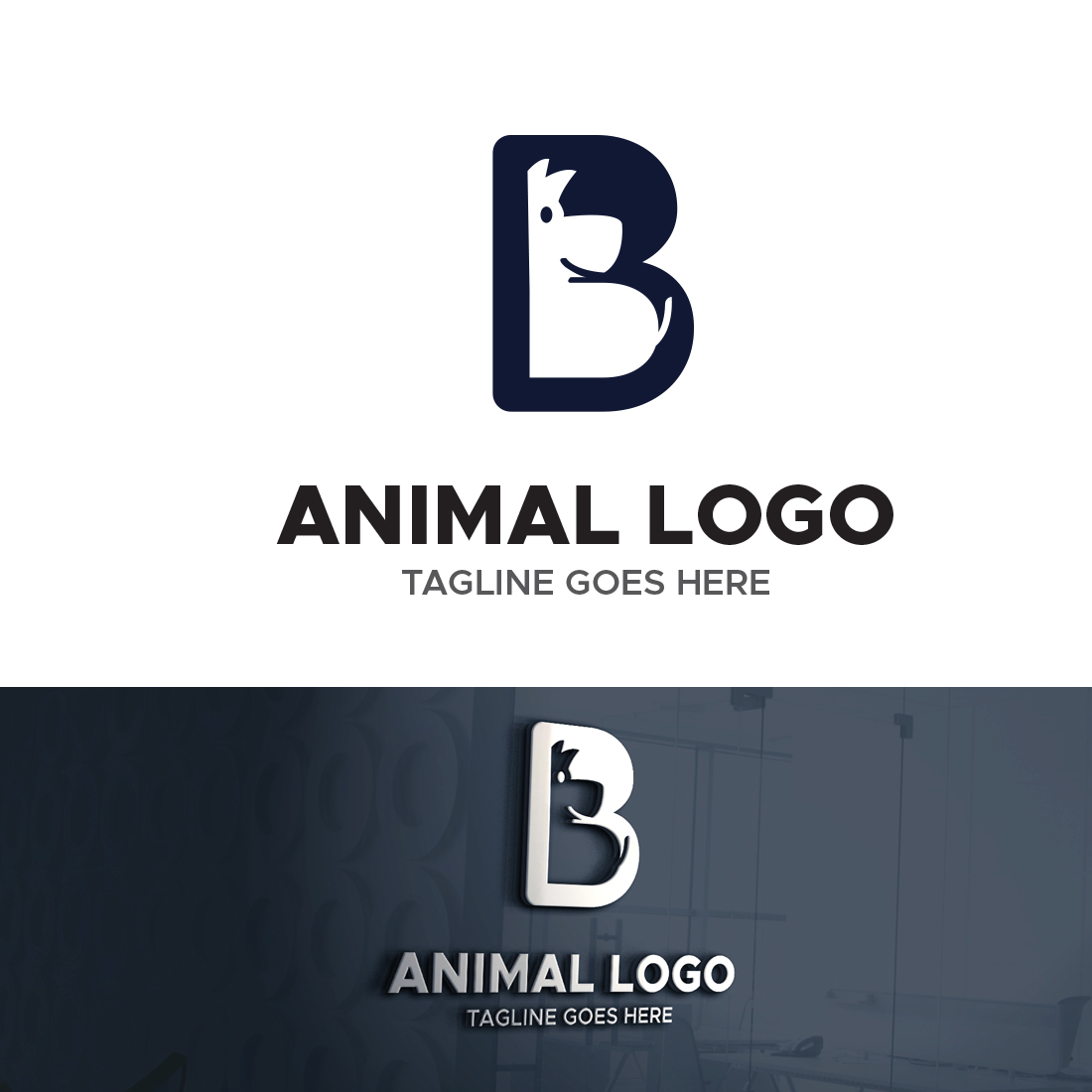 B Letter Animal Logo - MasterBundles
