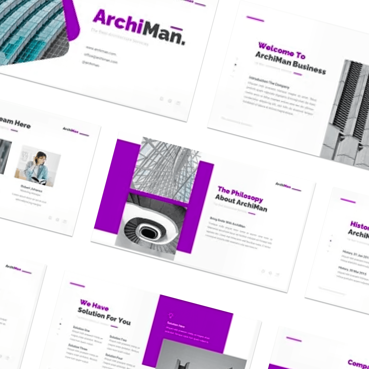 ArchiMan Architecture - PowerPoint cover.