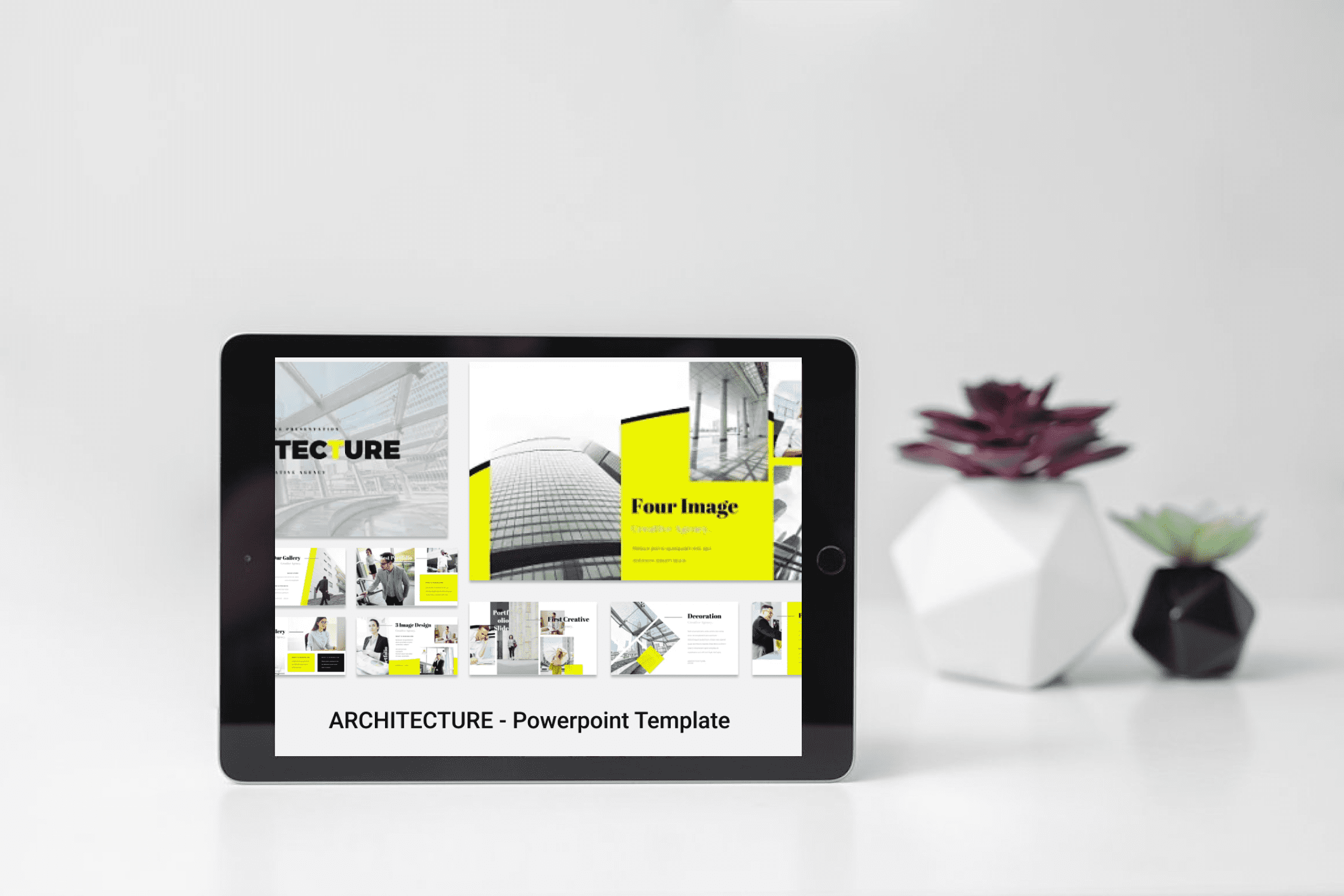 ARCHITECTURE - Powerpoint Template -tablet.