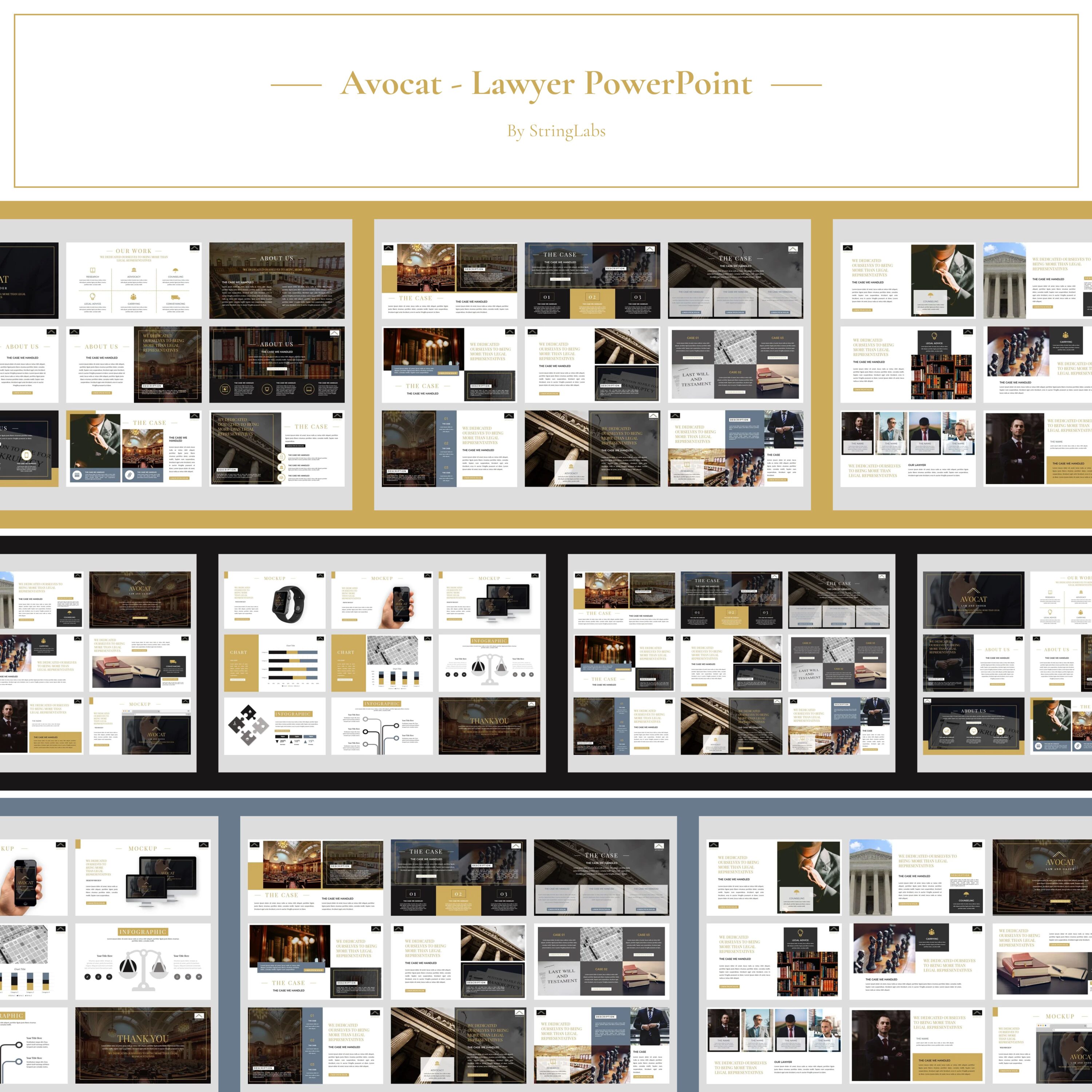 Avocat - Lawyer PowerPoint cover.