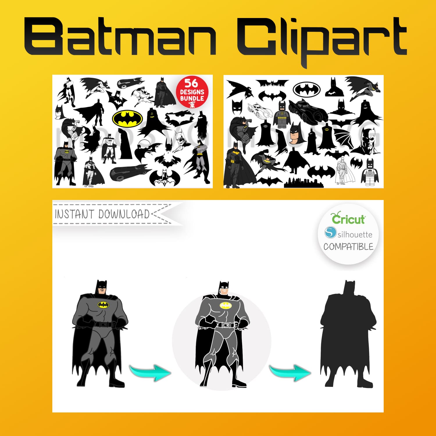 Batman Birthday svg main cover.