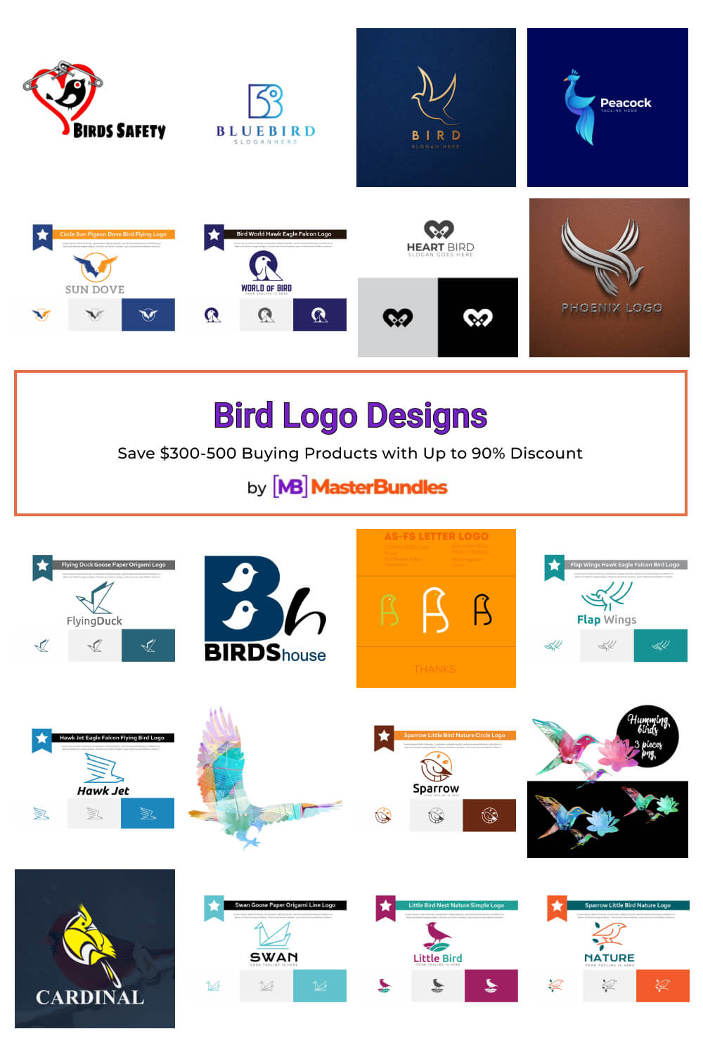 bird logo designs pinterest image.