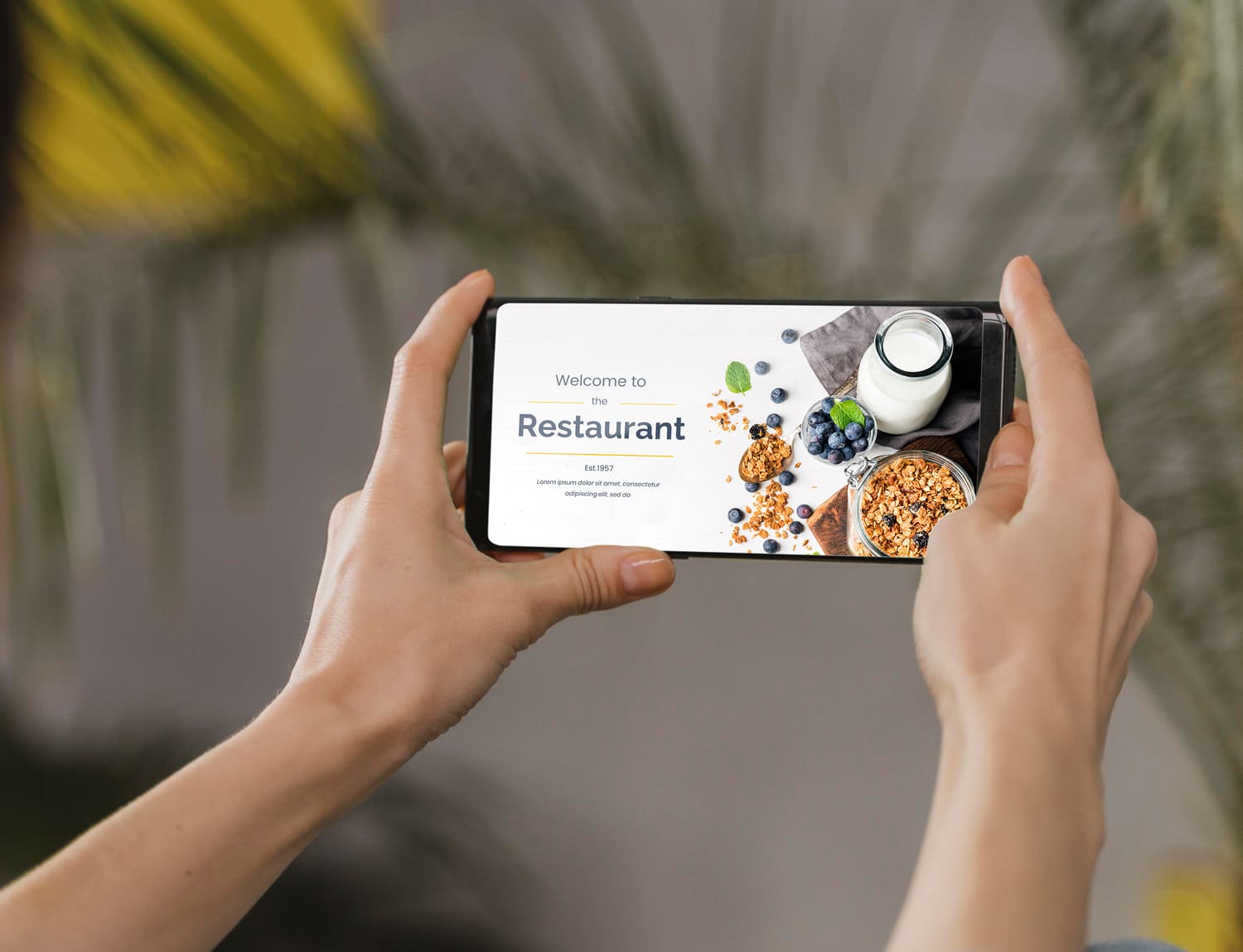 Bistro Food Powerpoint Template - mobile.