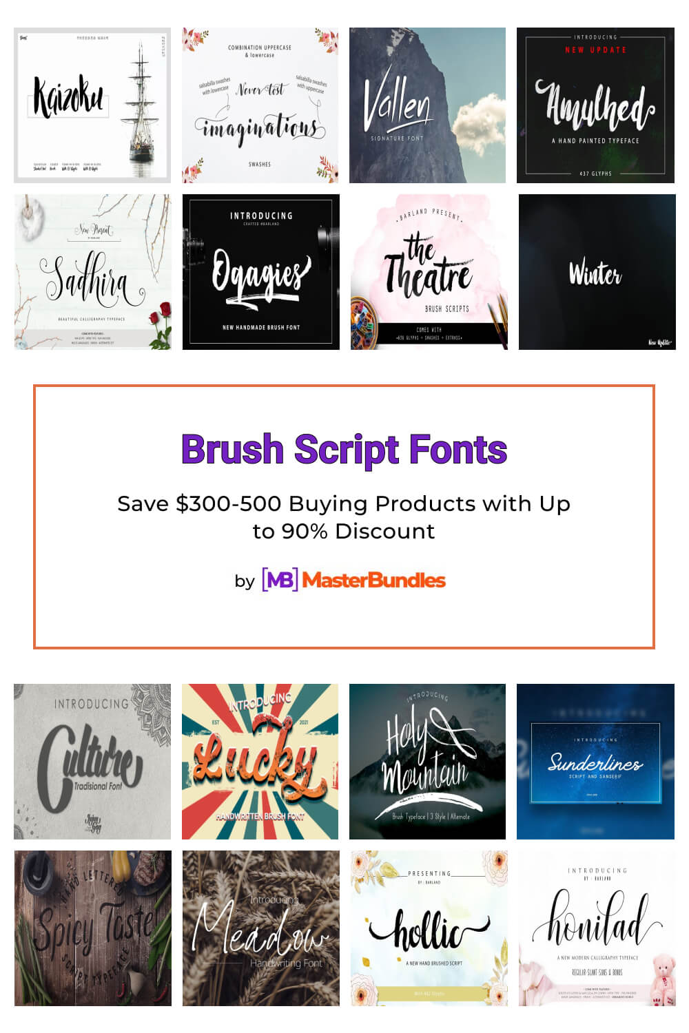 brush script fonts pinterest image.