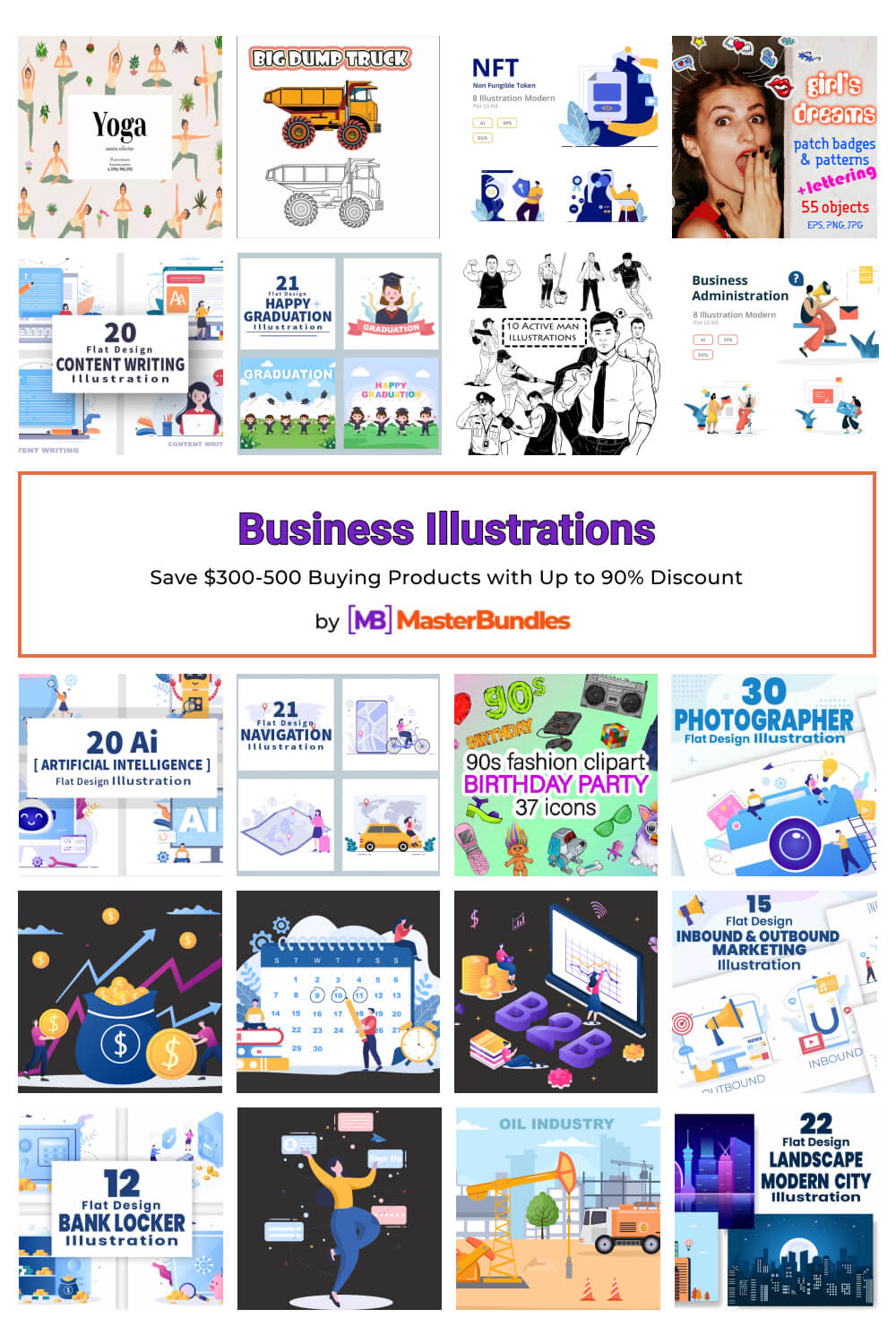 business illustrations pinterest image.