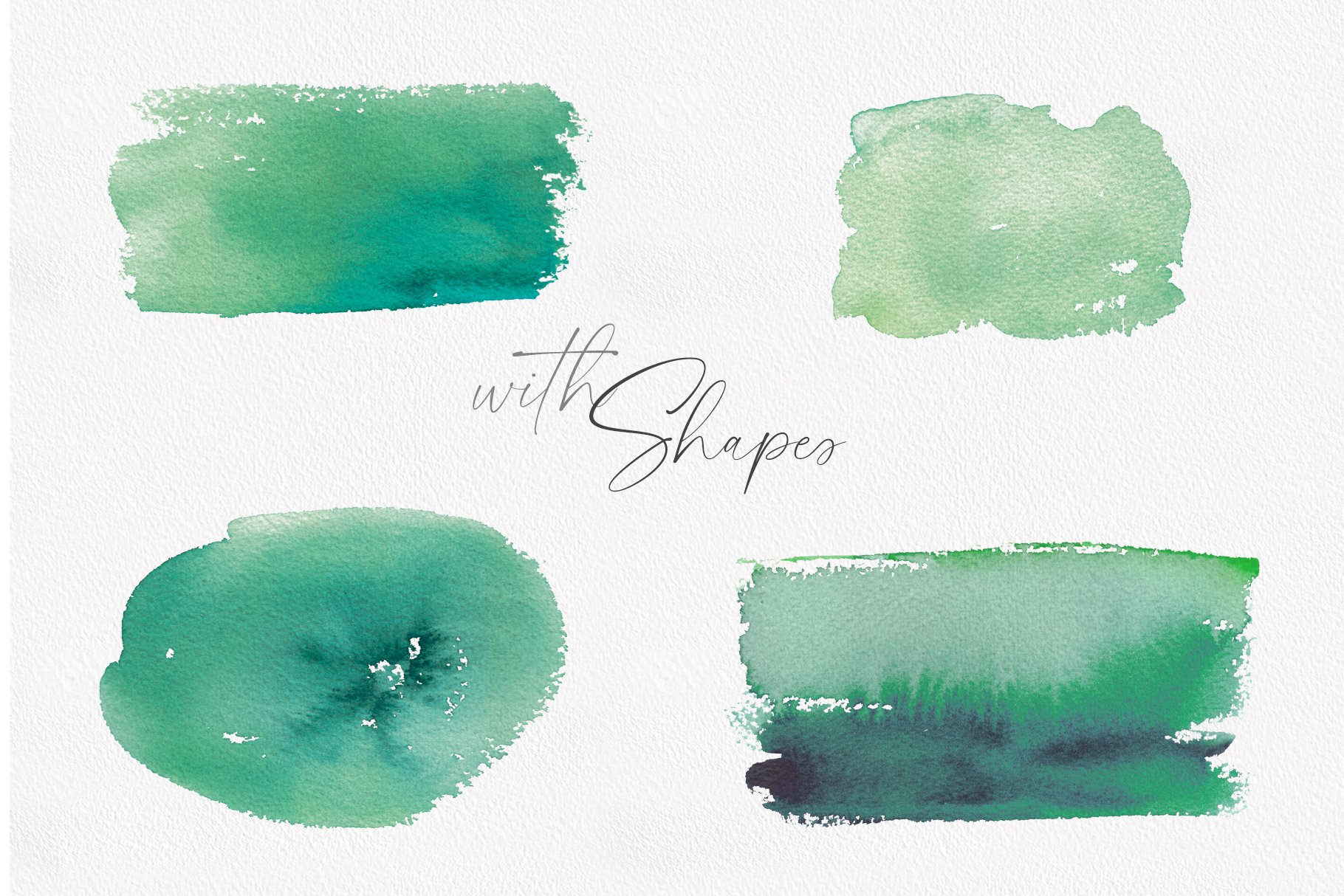 Green gradient brushes.