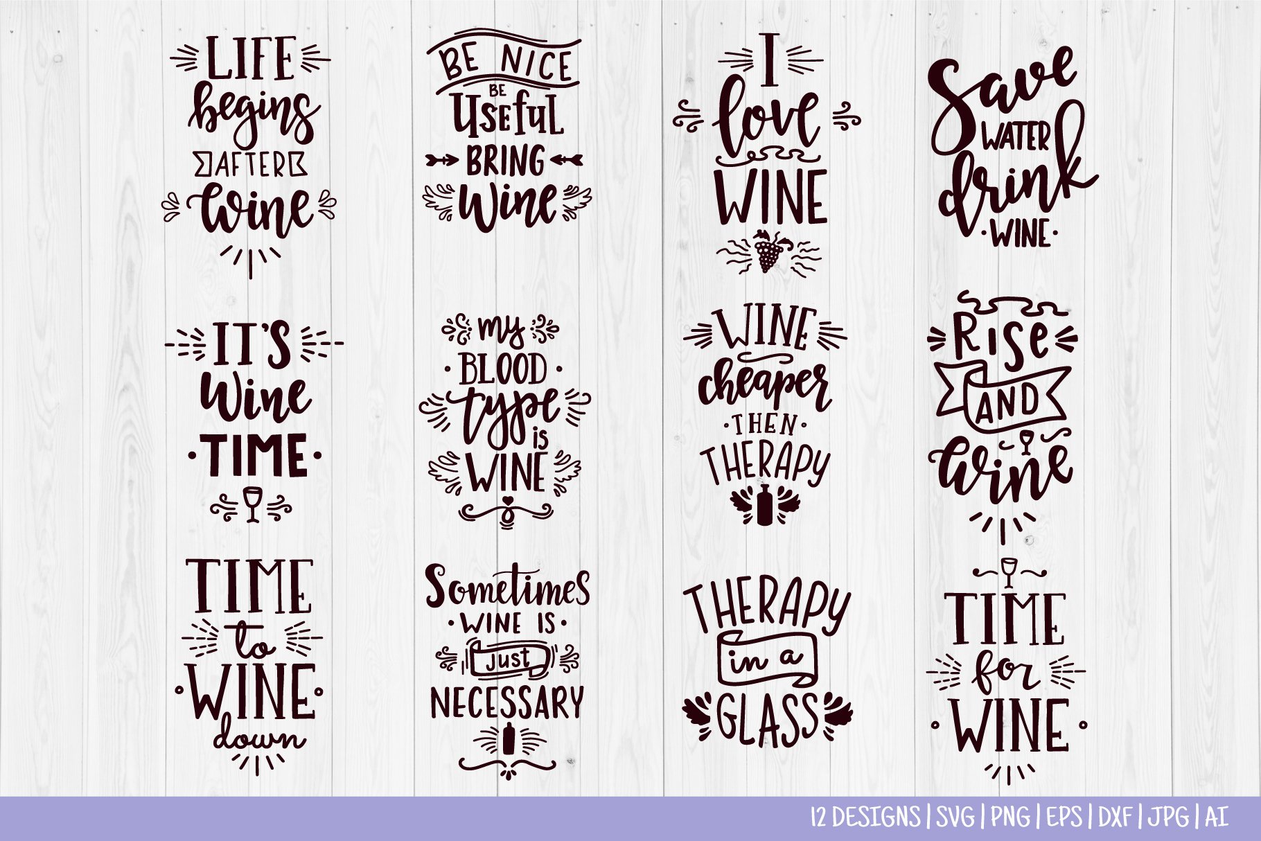 Wine Glasses Quotes SVG Bundle – Funny Wine Quotes