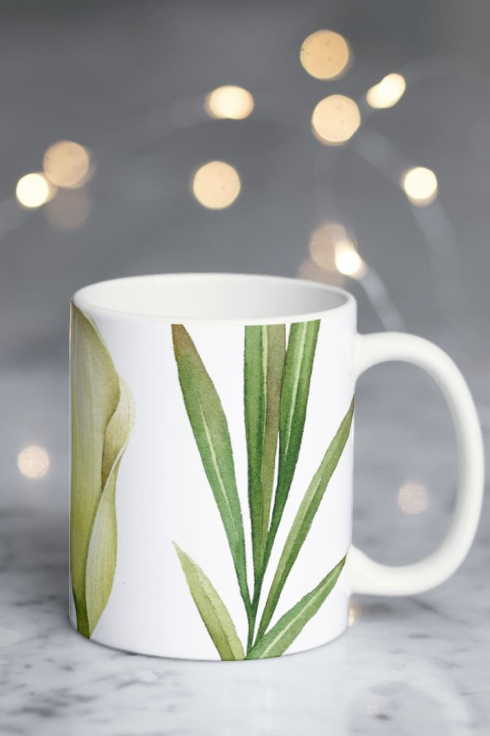 Cute calla lily elements for a cup.