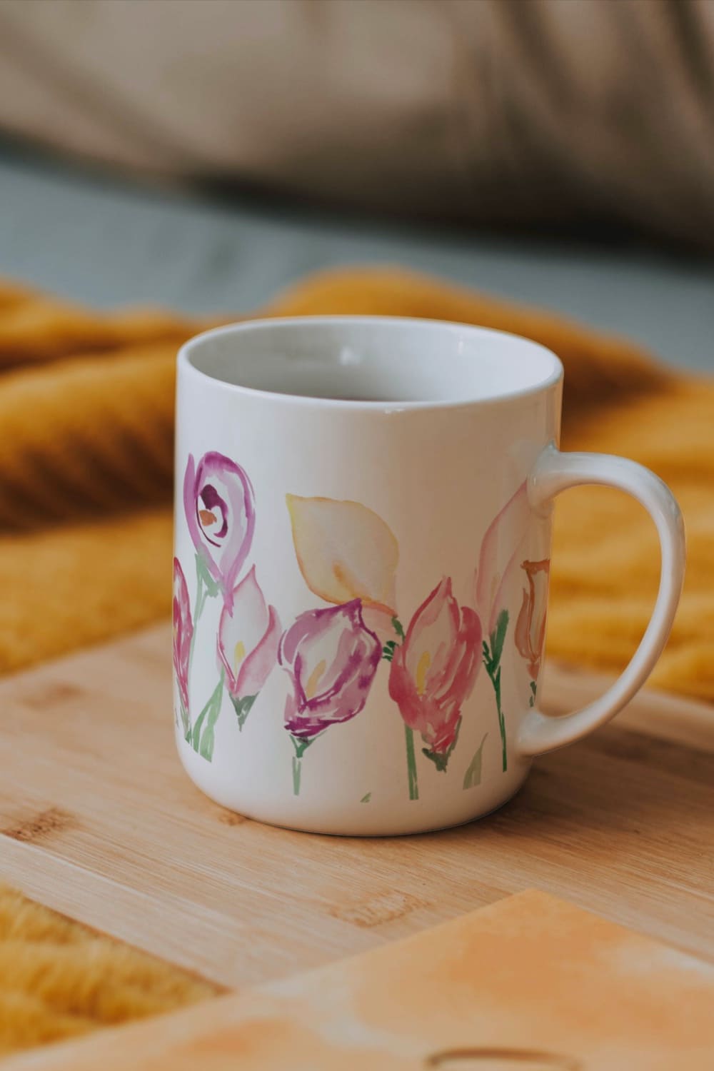 Tender lilies print for a cup.