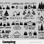 Camping SVG Files for Silhouette and Cricut.