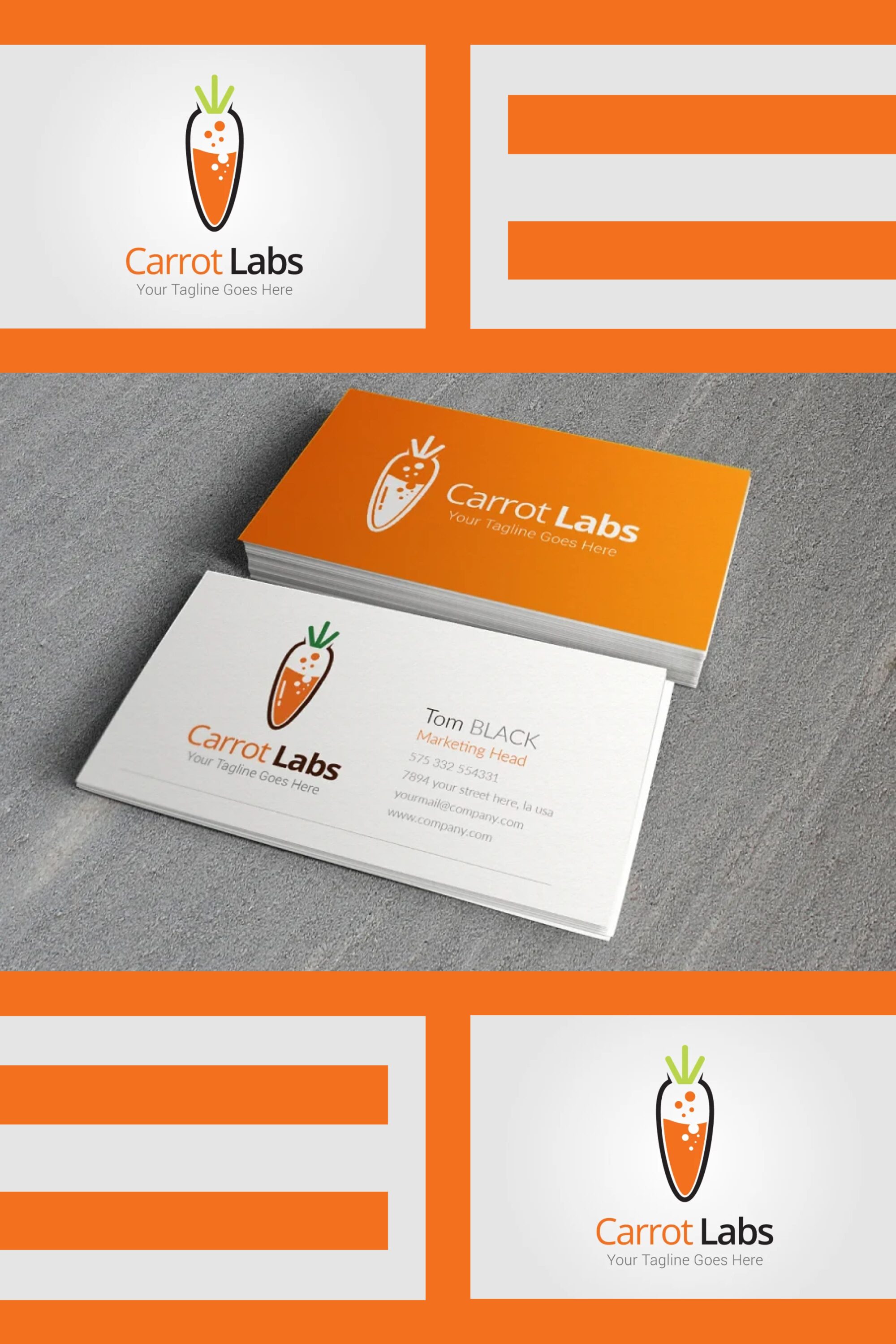 Colorful food logo collection for restaurant.