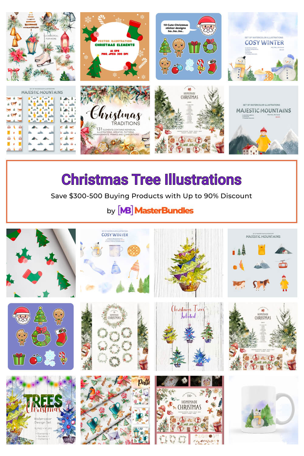 christmas tree illustrations pinterest image.