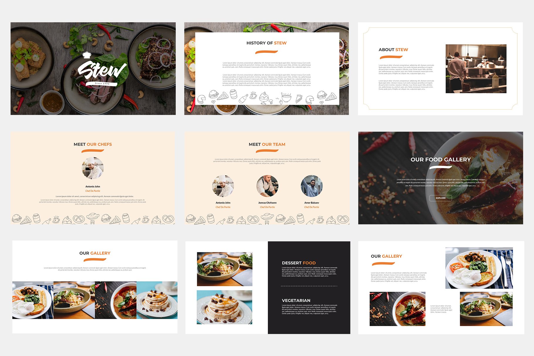 Light template with the stylish and modern design for food topic.