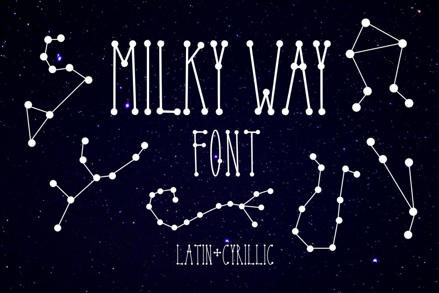 Milky Way Font – MasterBundles