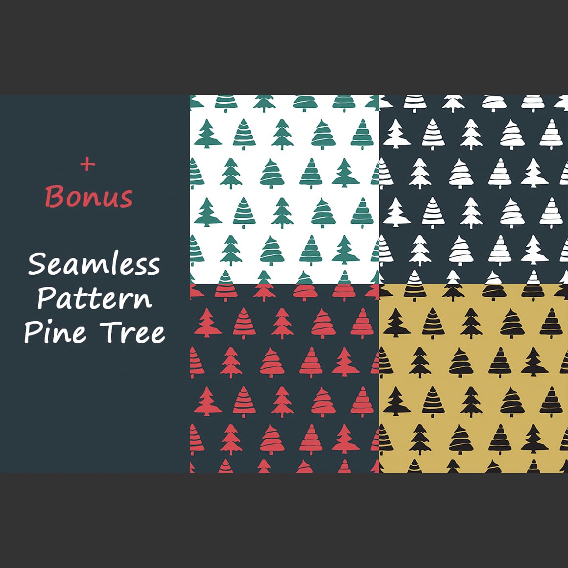 Doodles Fir Tree Icons previews.