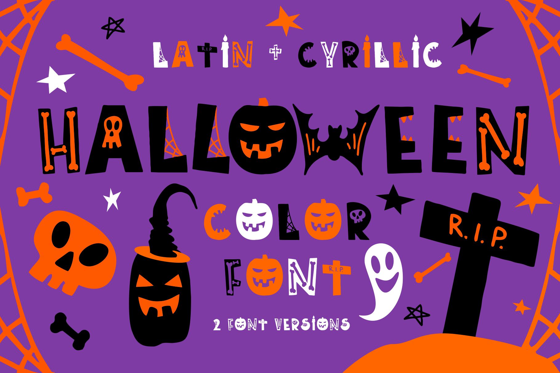 Halloween Color Font - cover image.