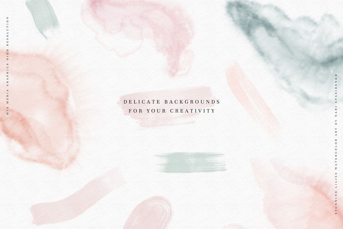 Delicate and tender backgrounds for your creativity.