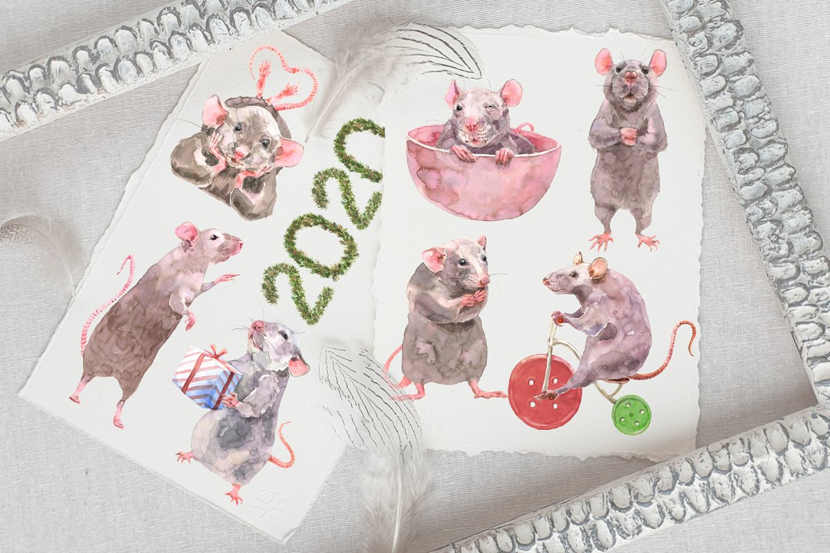 Rat is the symbol of the new year 2020 according to the eastern calendar.