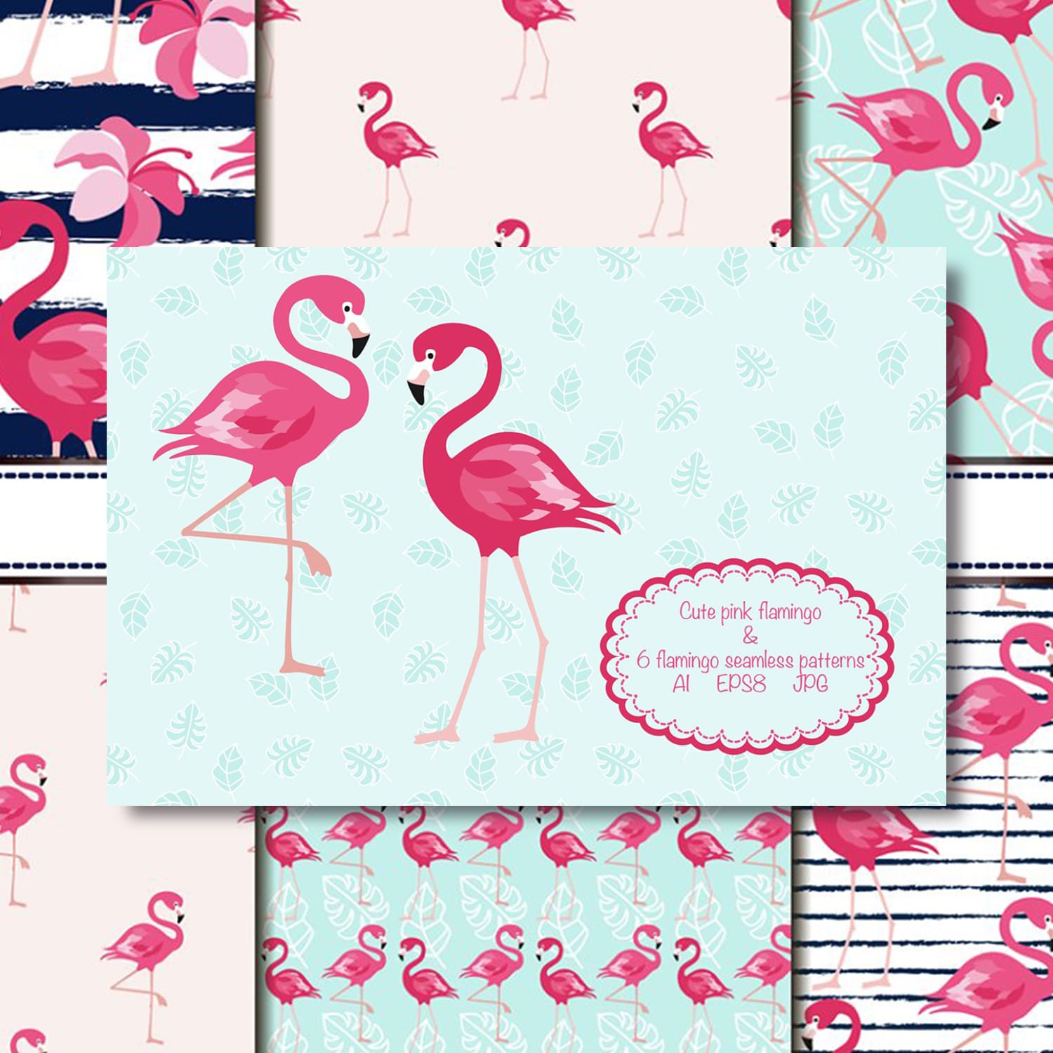 Cute pink flamingo cover.