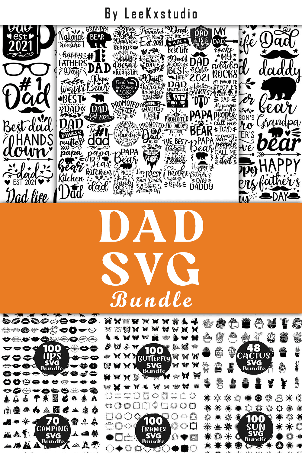 Cool simple dad SVG collection.