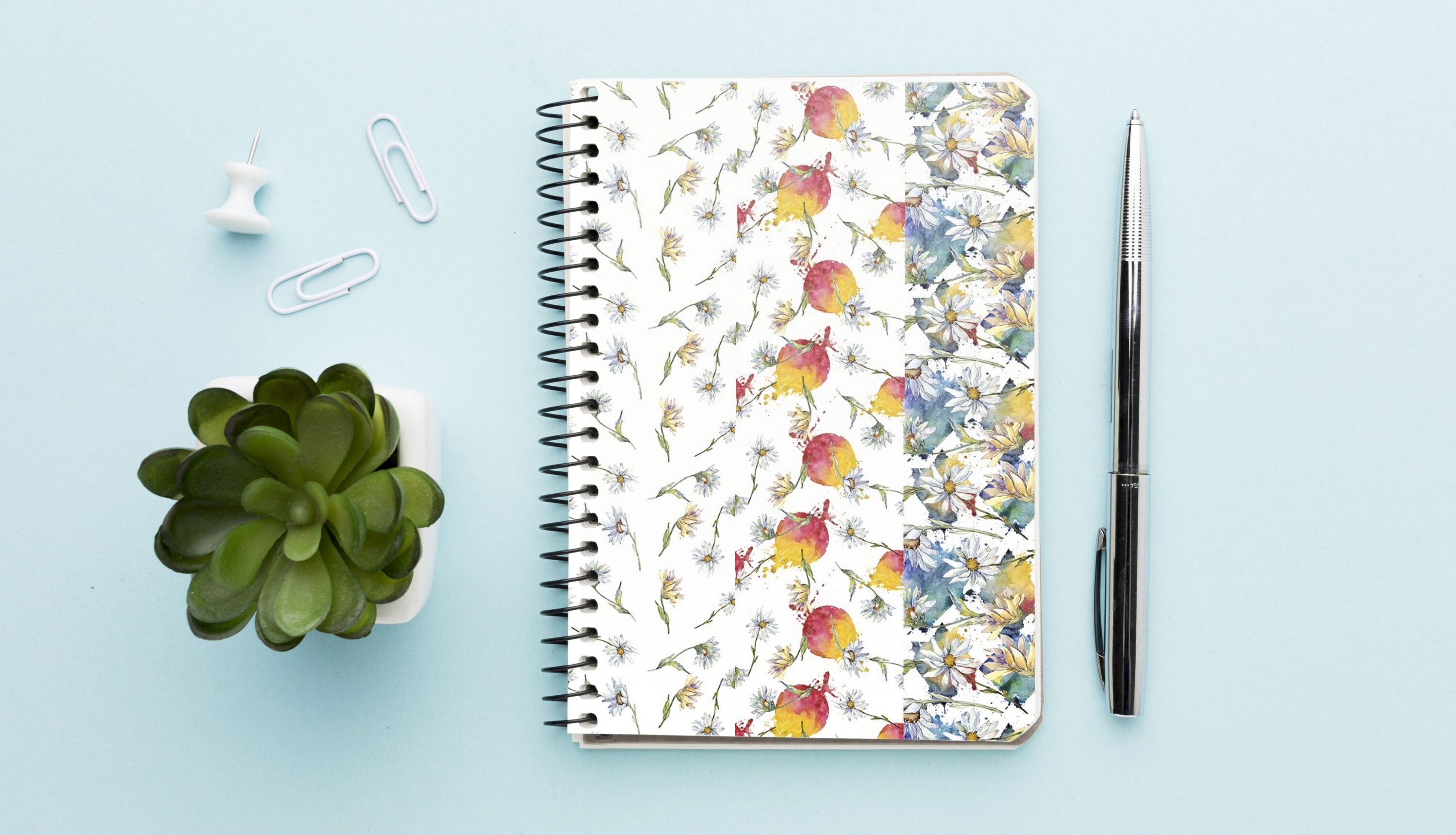 DAISY Watercolor png - notebook.