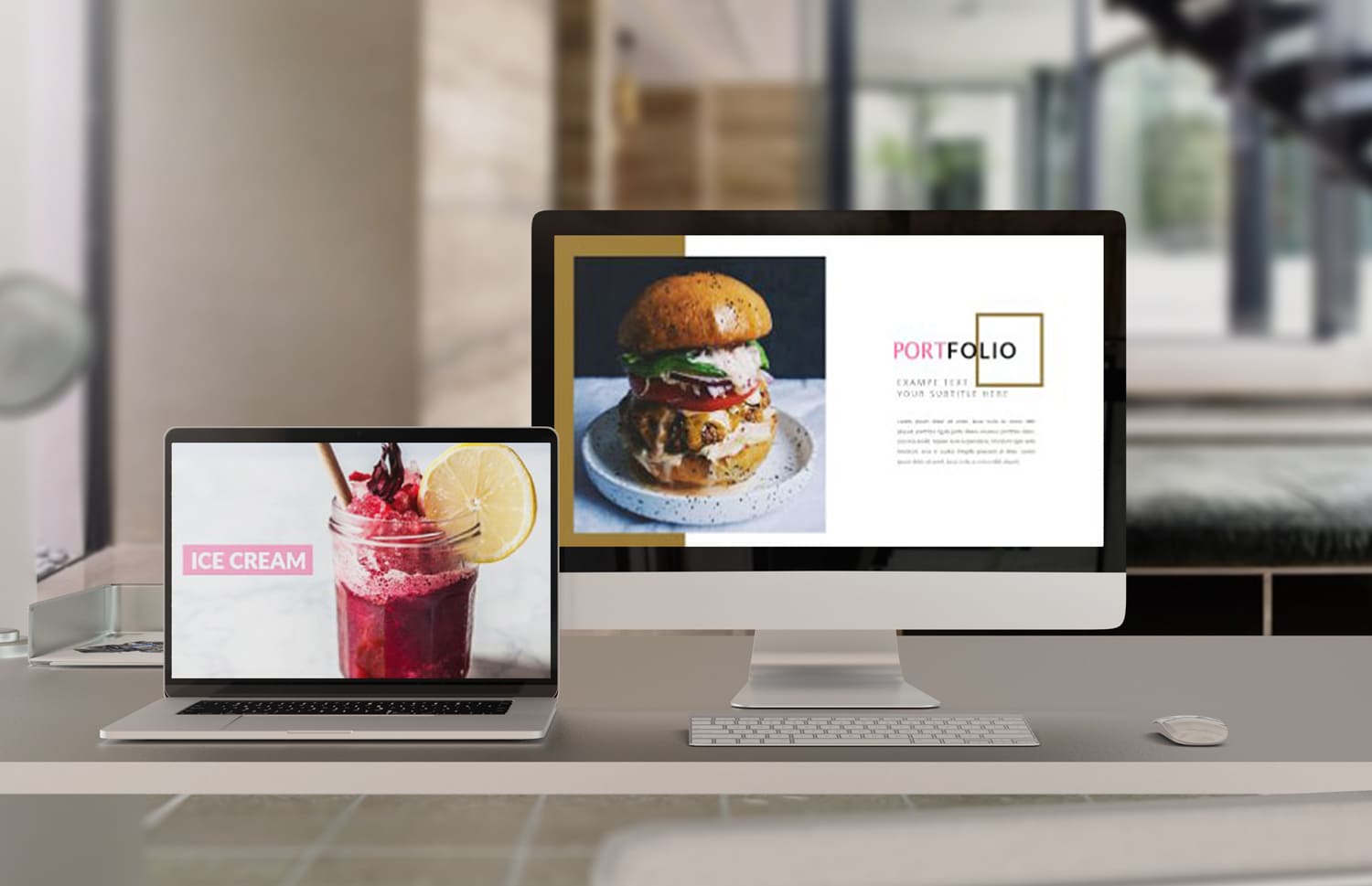 delicious food keynote template 1