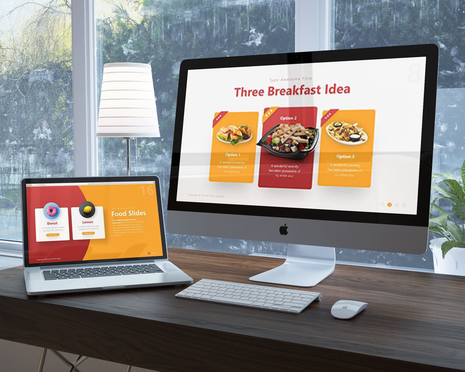 Dinner - Food Presentation Template - desktop.