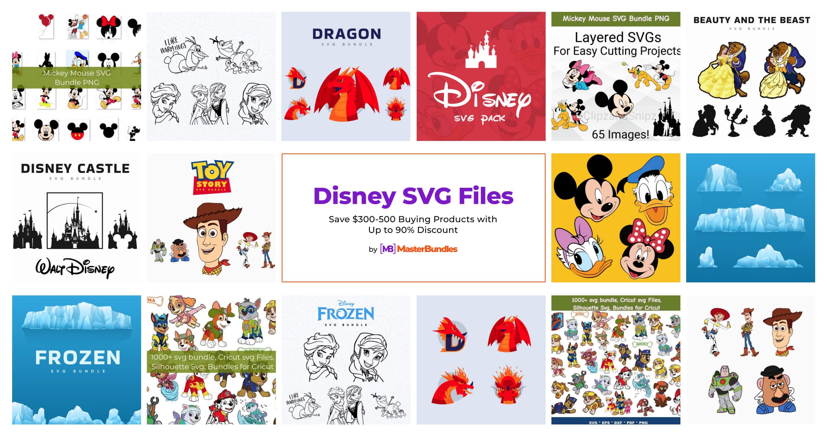 100000+ Ultimate Disney Svg Bundle, Mickey Svg, Princess Svg, Disney