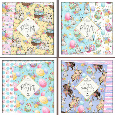 Easter Eggs Bunny Fairy Patterns – MasterBundles