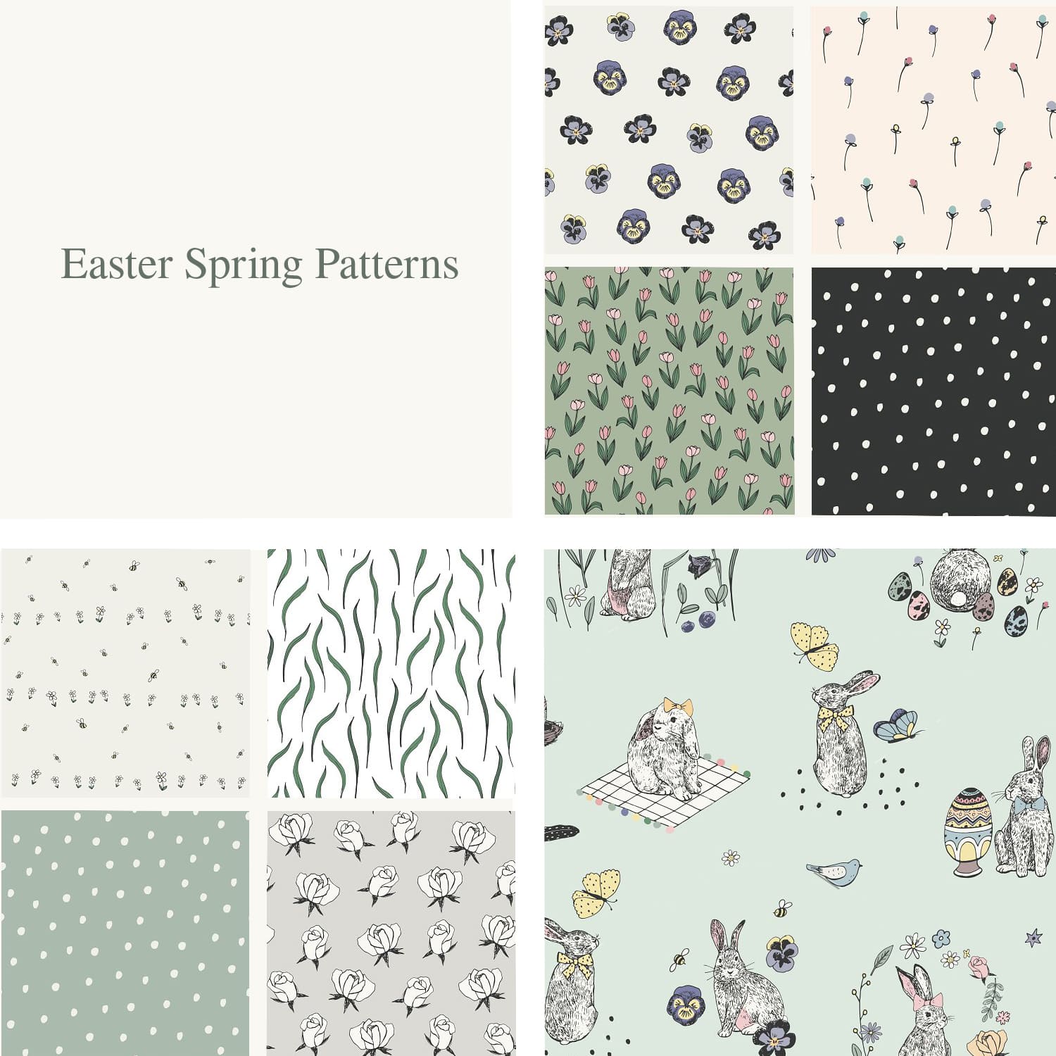 Easter Spring Patterns.