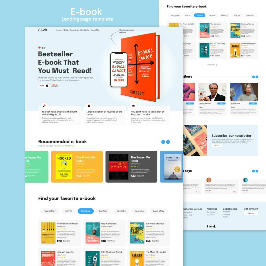 Modern Event Landing Page Template – MasterBundles