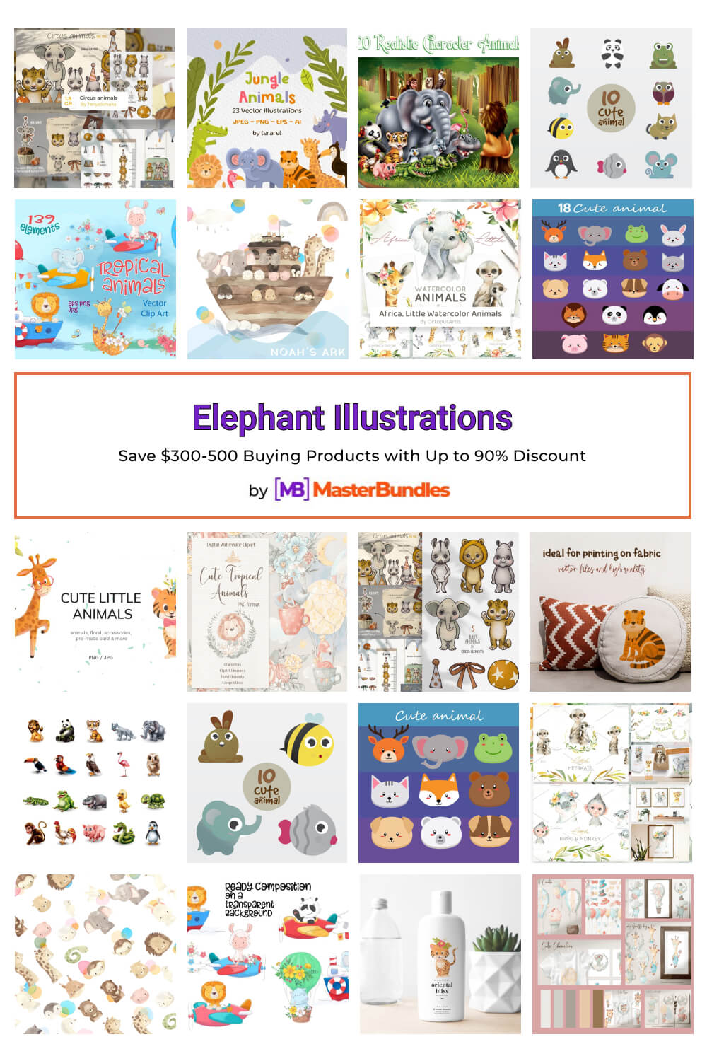 elephant illustrations pinterest image.