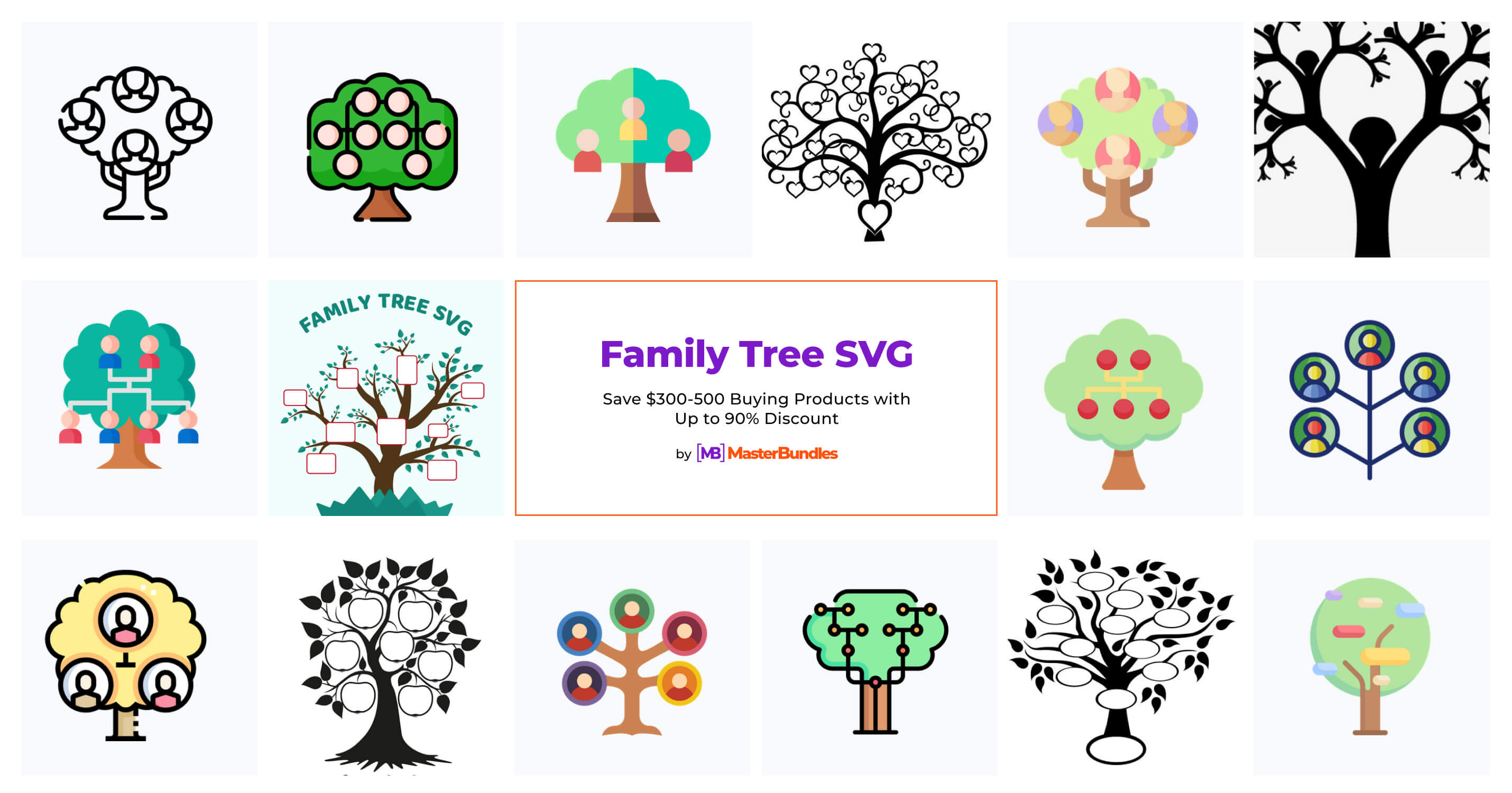 10+ Family Tree SVG Files & Designs for 2023 - MasterBundles